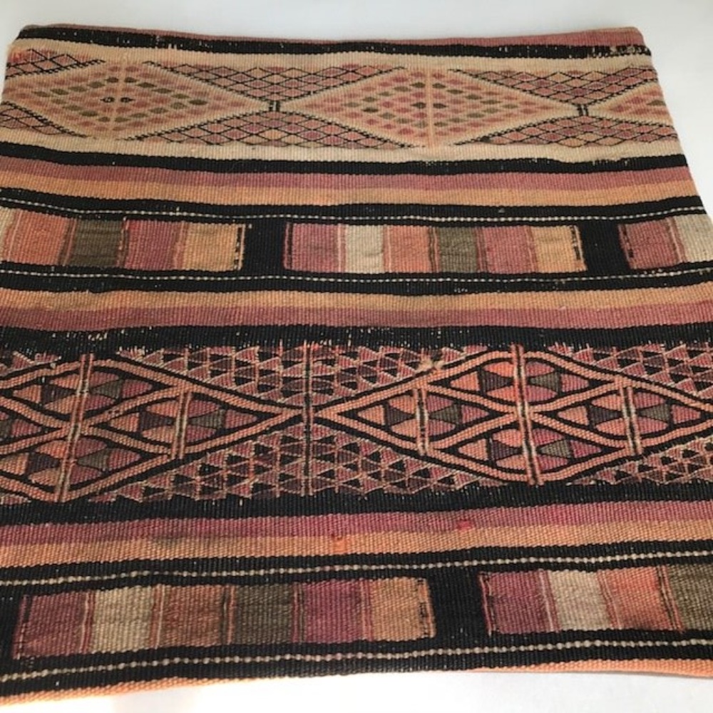 Turkish Pillow Cover, Kilim Cushion Cover. 20"x20"